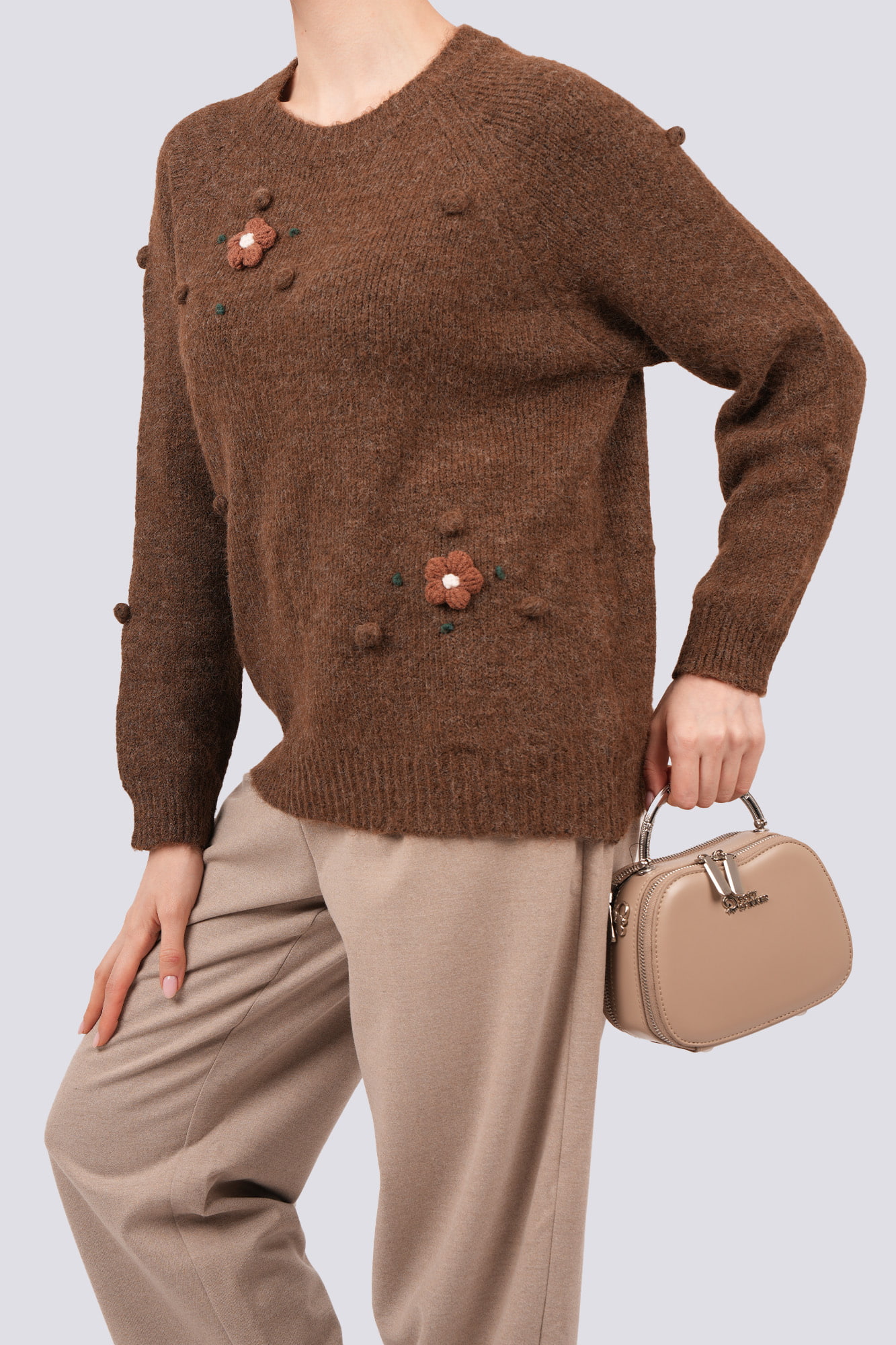 بافت آستین بلند طرحدار