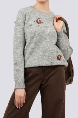 بافت آستین بلند طرحدار