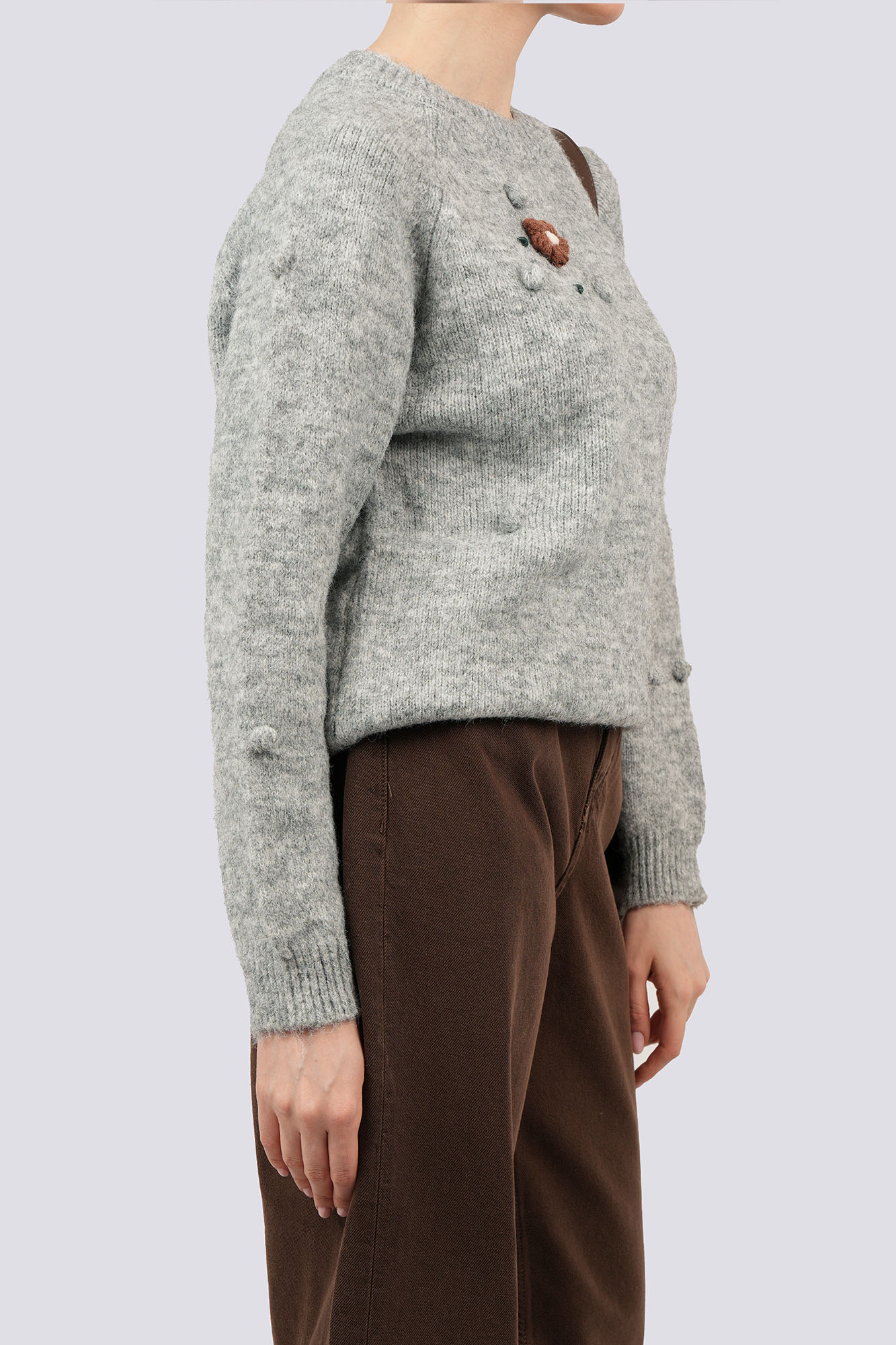 بافت آستین بلند طرحدار