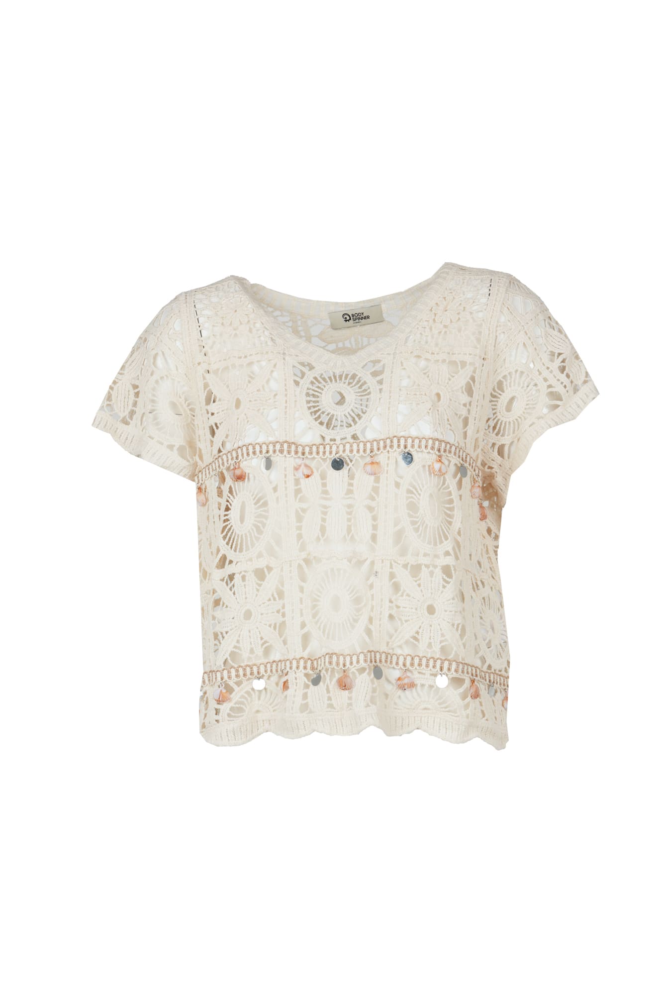 بلوز آستین کوتاه بافت