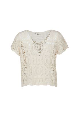 بلوز آستین کوتاه بافت