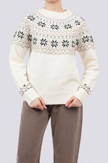 بافت آستین بلند طرحدار