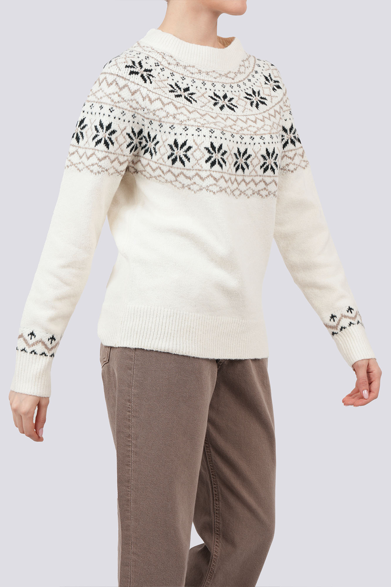 بافت آستین بلند طرحدار