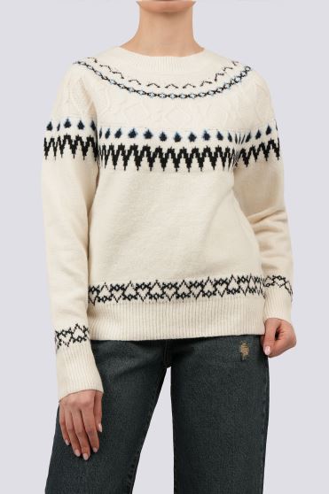 بافت آستین بلند طرحدار