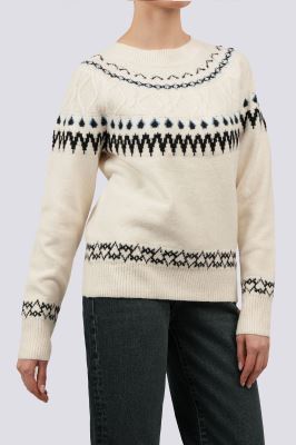 بافت آستین بلند طرحدار