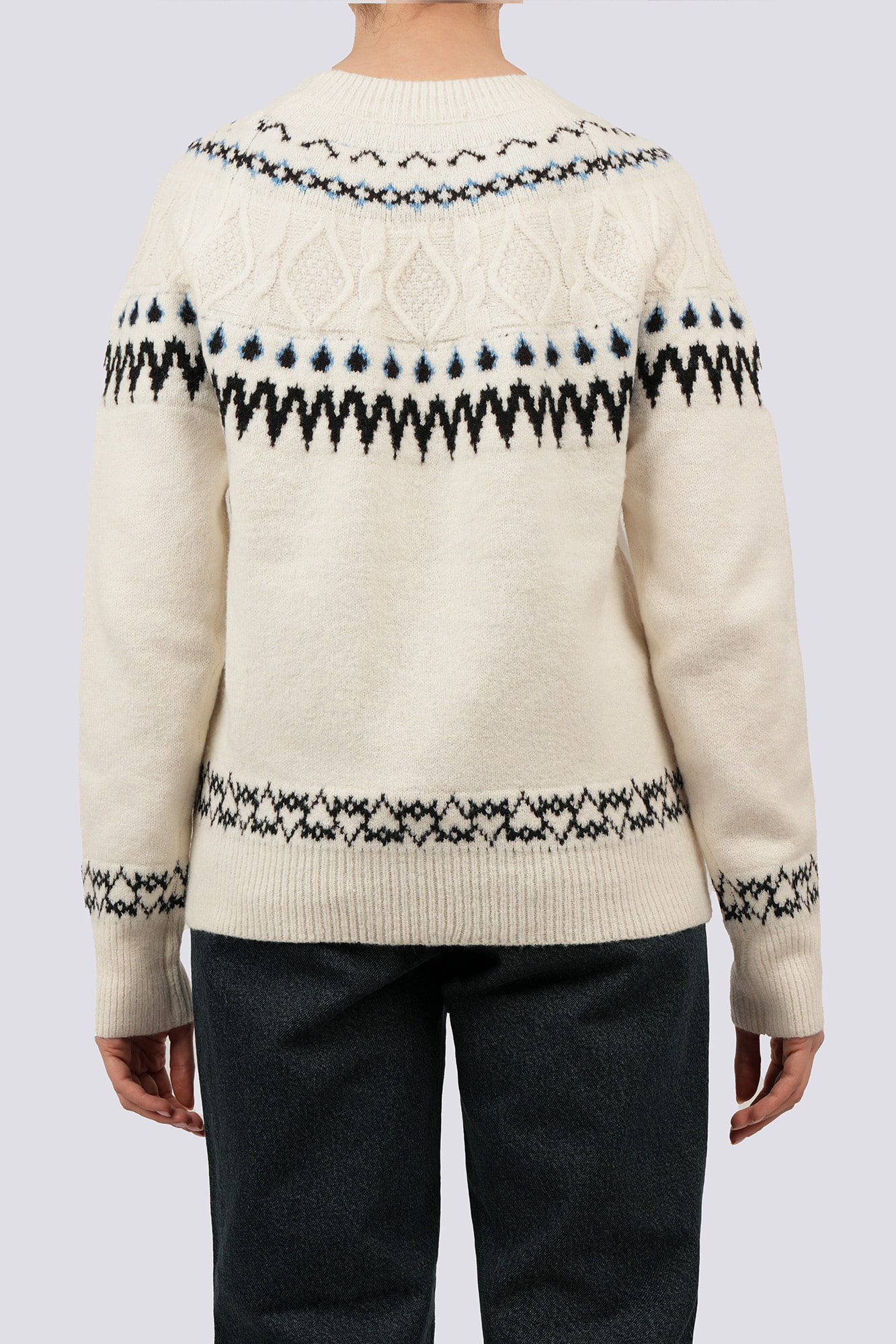 بافت آستین بلند طرحدار