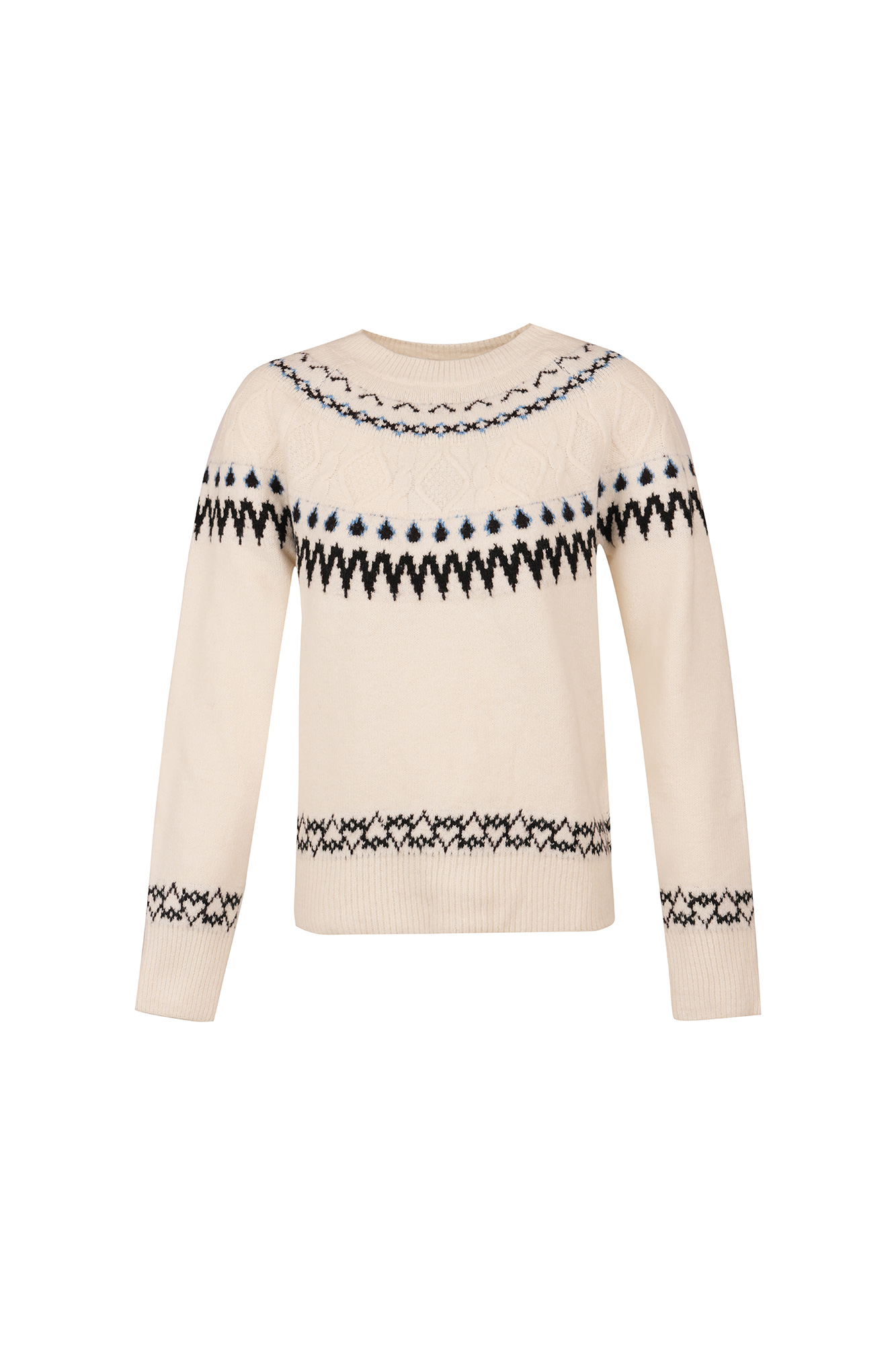 بافت آستین بلند طرحدار