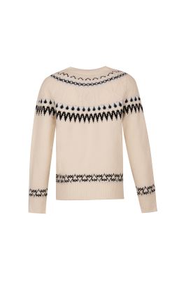 بافت آستین بلند طرحدار