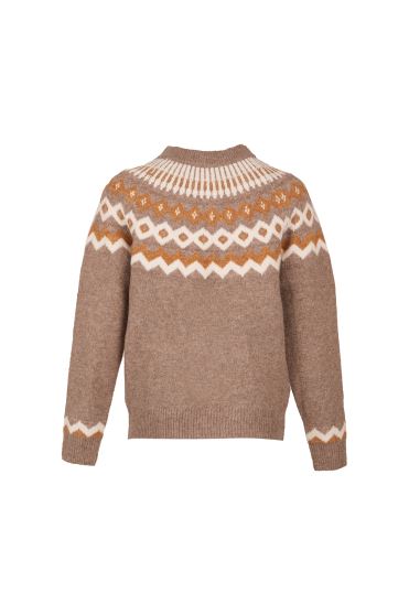 بافت آستین بلند طرحدار