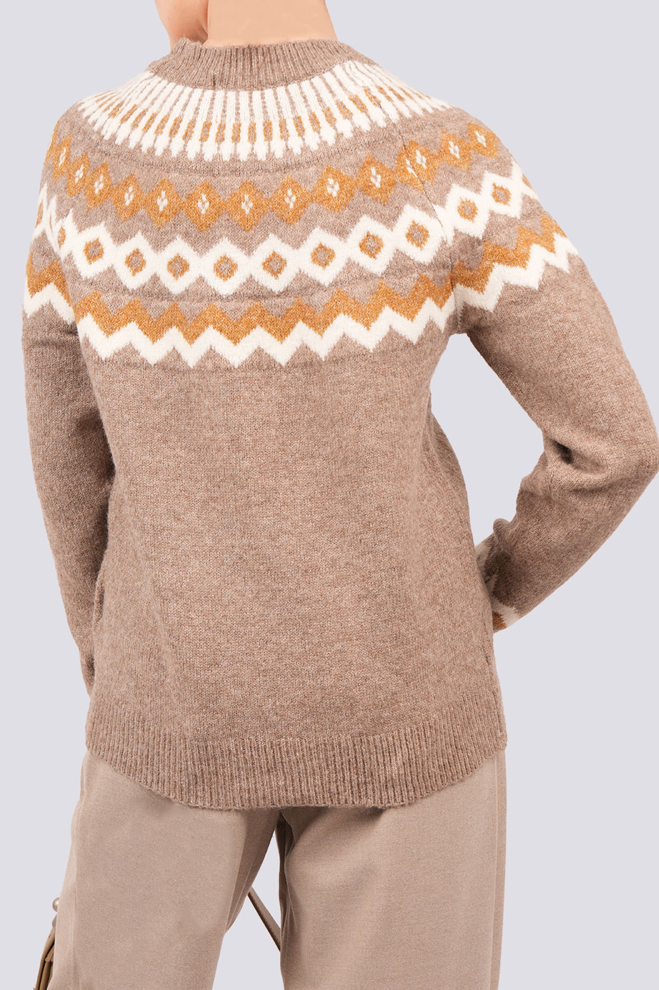 بافت آستین بلند طرحدار