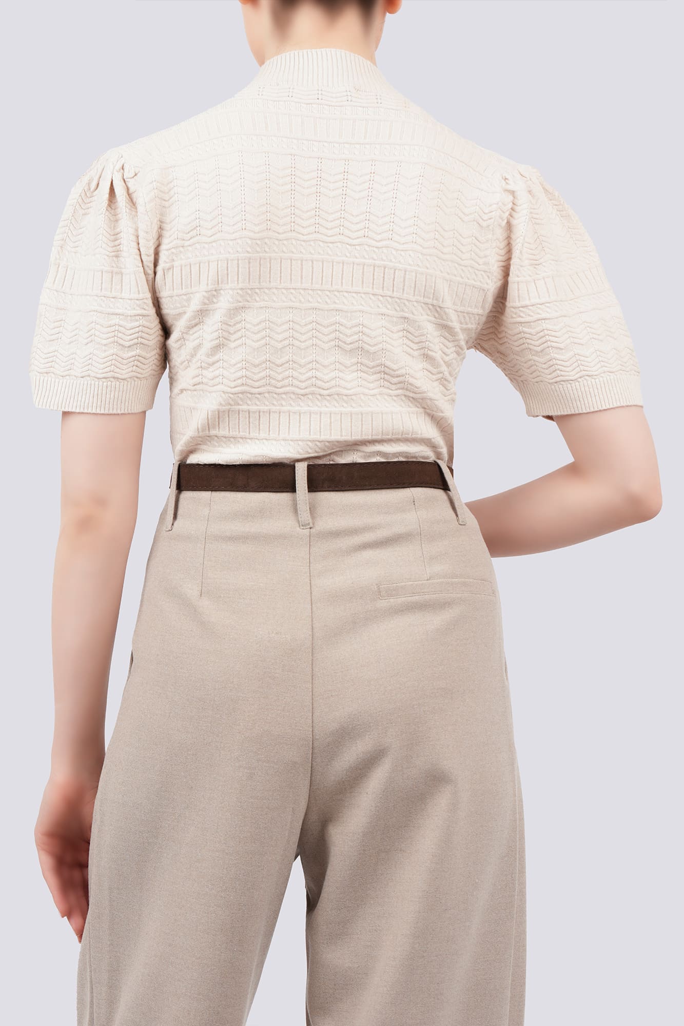 بلوز آستین کوتاه بافت