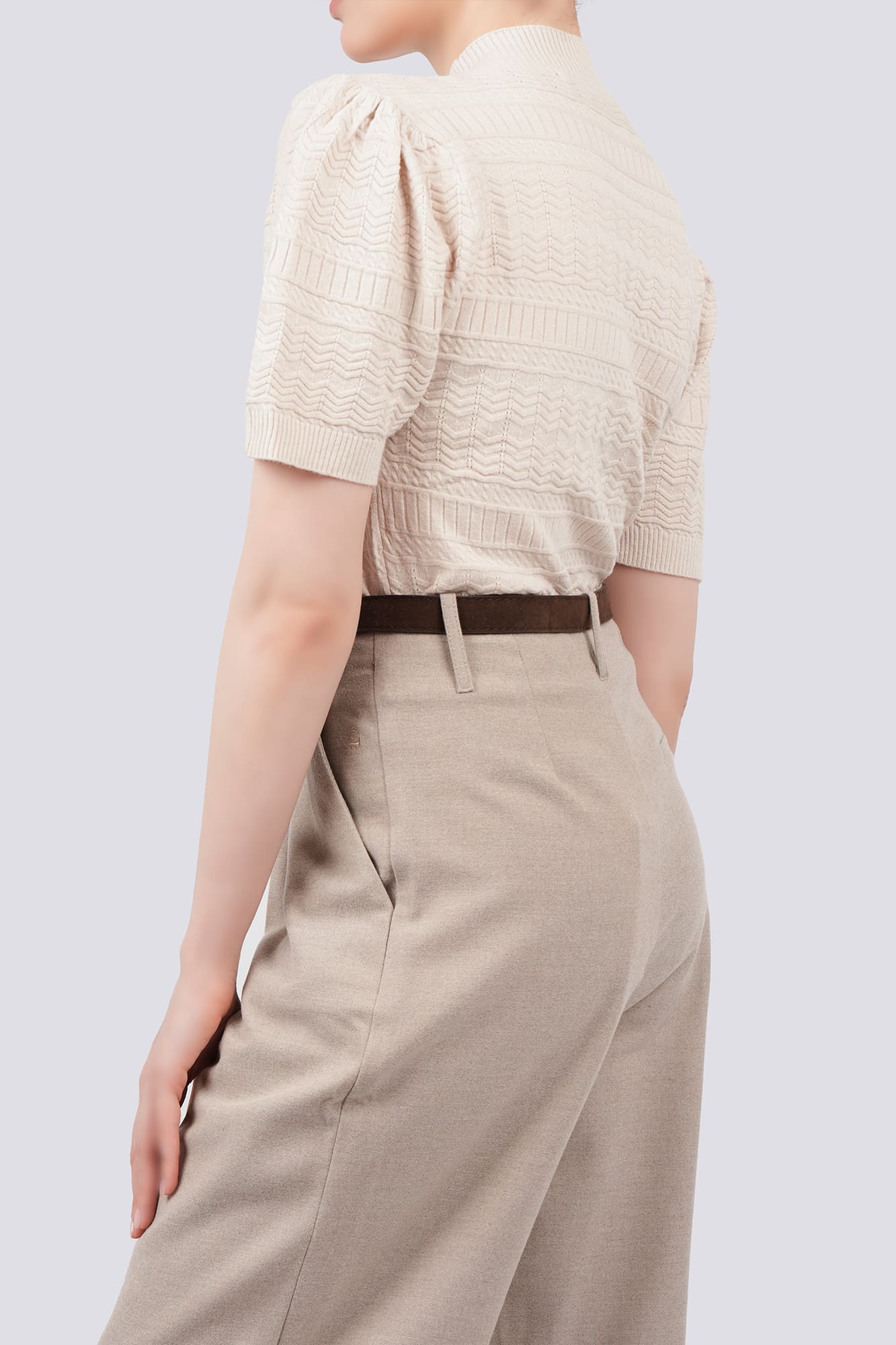 بلوز آستین کوتاه بافت