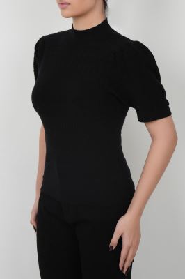 بلوز آستین کوتاه بافت