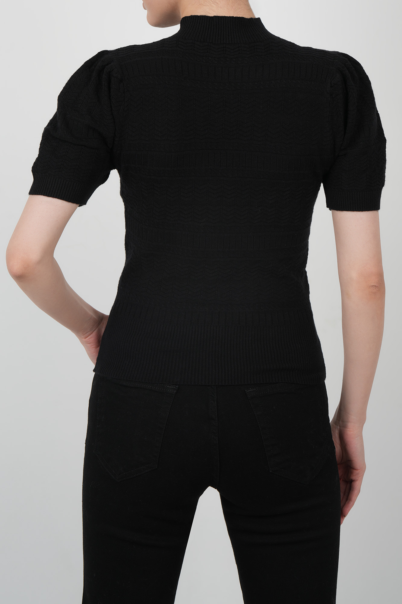 بلوز آستین کوتاه بافت