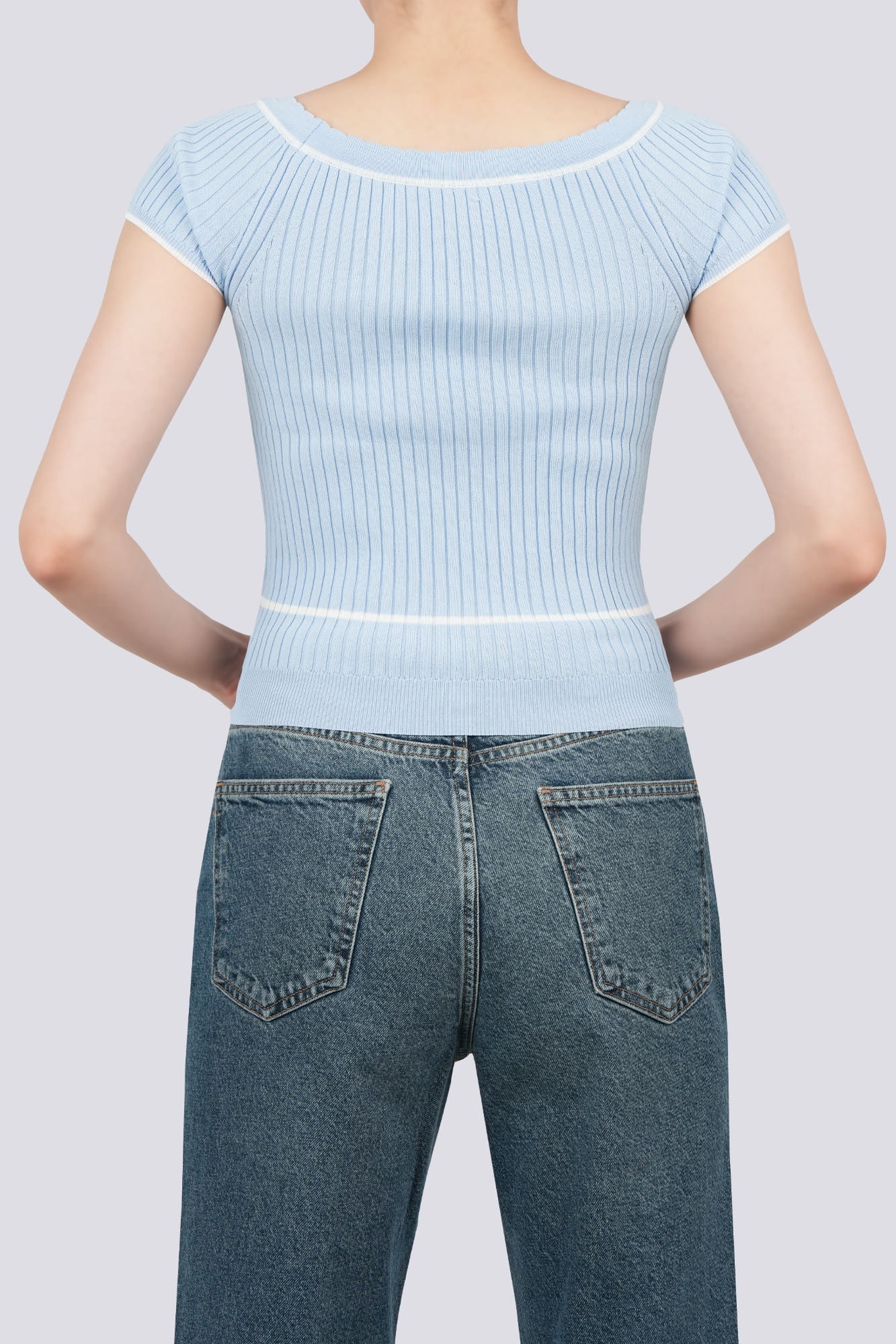 بلوز آستین کوتاه بافت