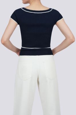 بلوز آستین کوتاه بافت