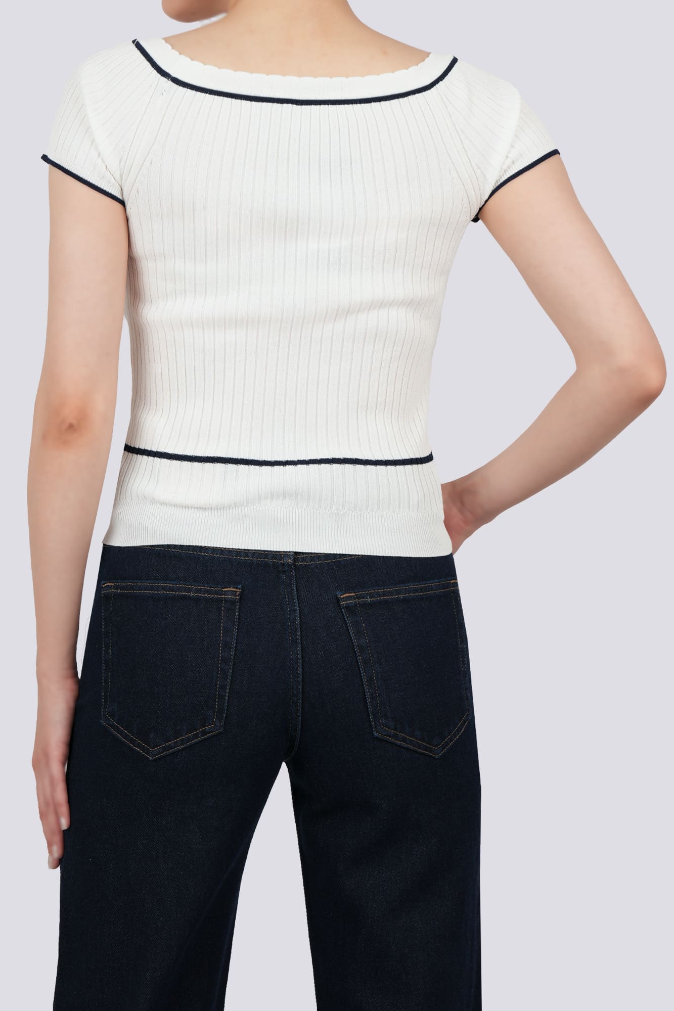 بلوز آستین کوتاه بافت