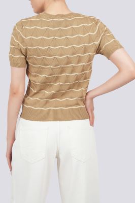 بلوز آستین کوتاه بافت