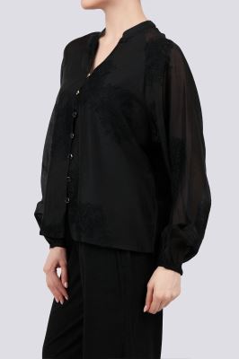 شومیز آستین بلند حریر