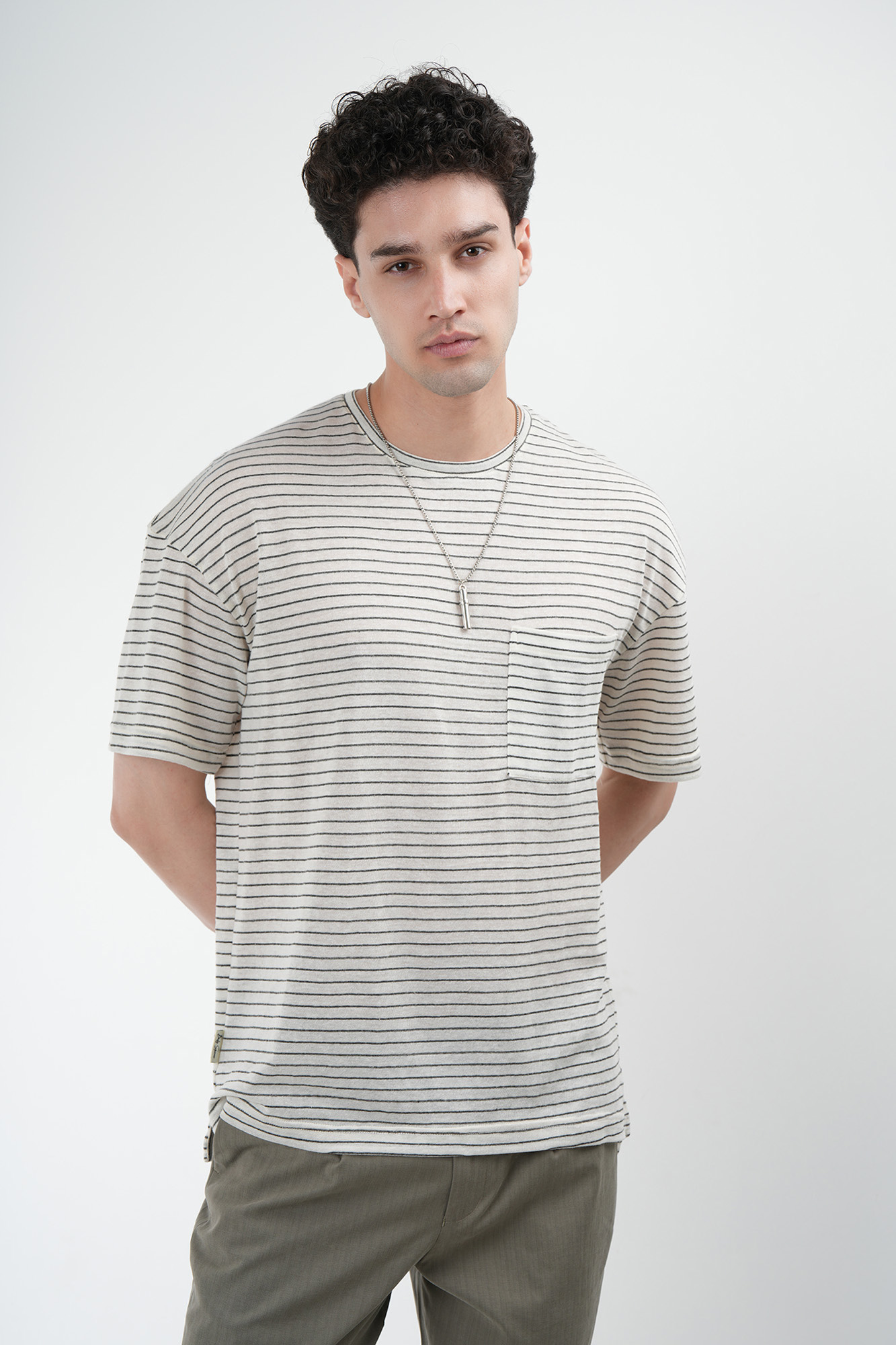 تیشرت آستین کوتاه راه راه