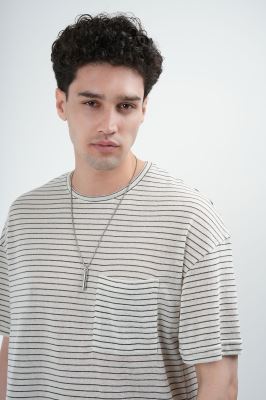 تیشرت آستین کوتاه راه راه