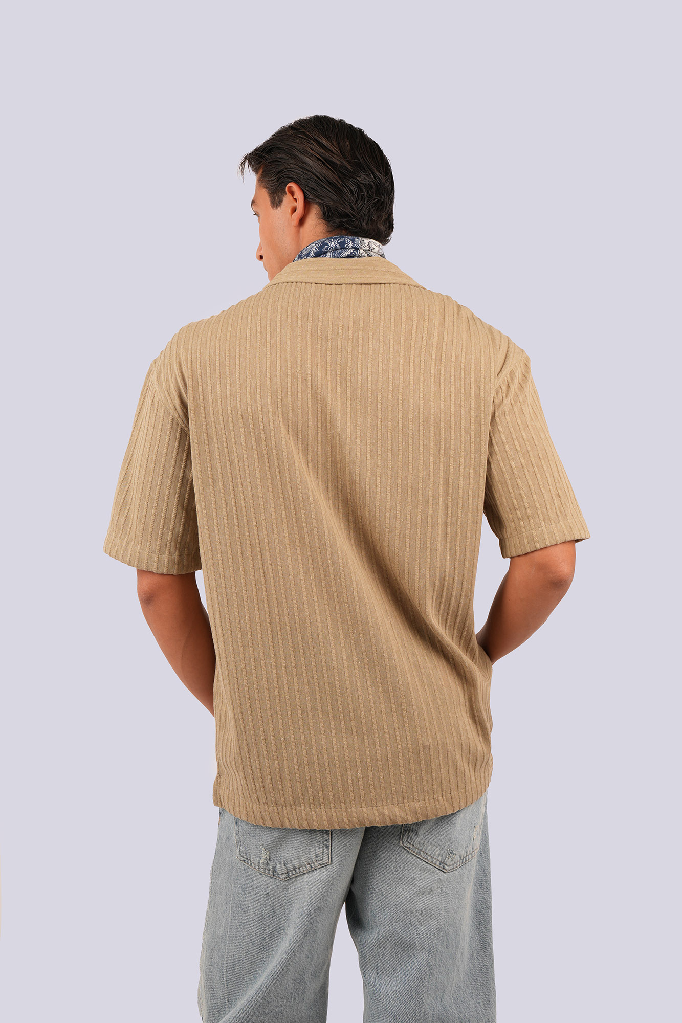 پیراهن آستین کوتاه راه راه