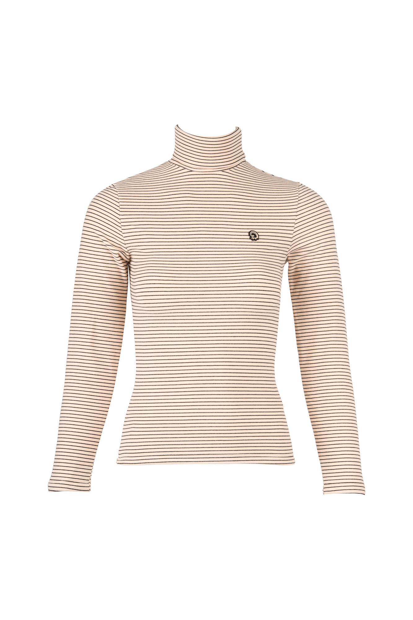 تیشرت آستین بلند یقه اسکی راه راه