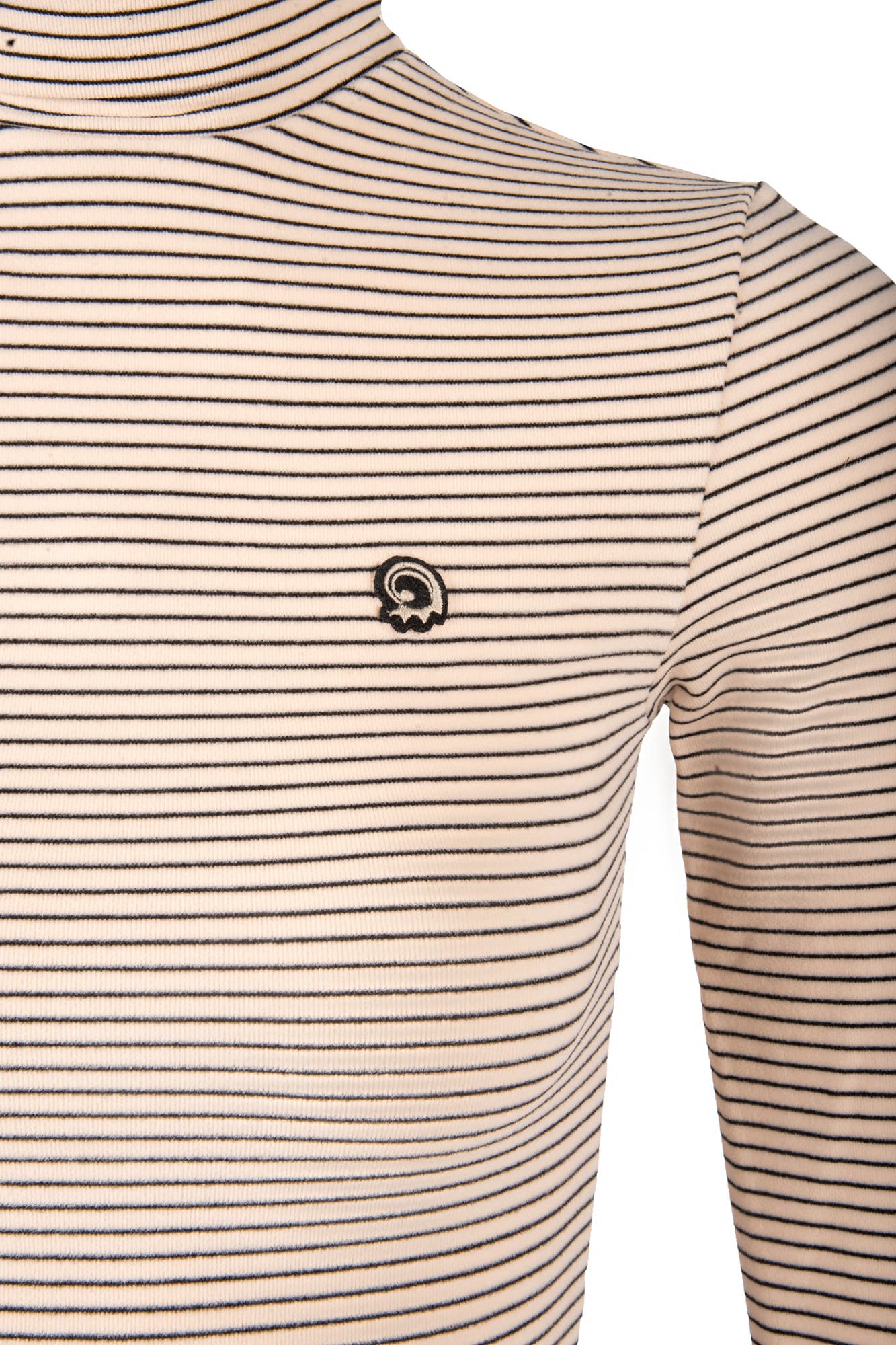 تیشرت آستین بلند یقه اسکی راه راه