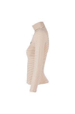 تیشرت آستین بلند یقه اسکی راه راه