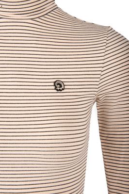 تیشرت آستین بلند یقه اسکی راه راه