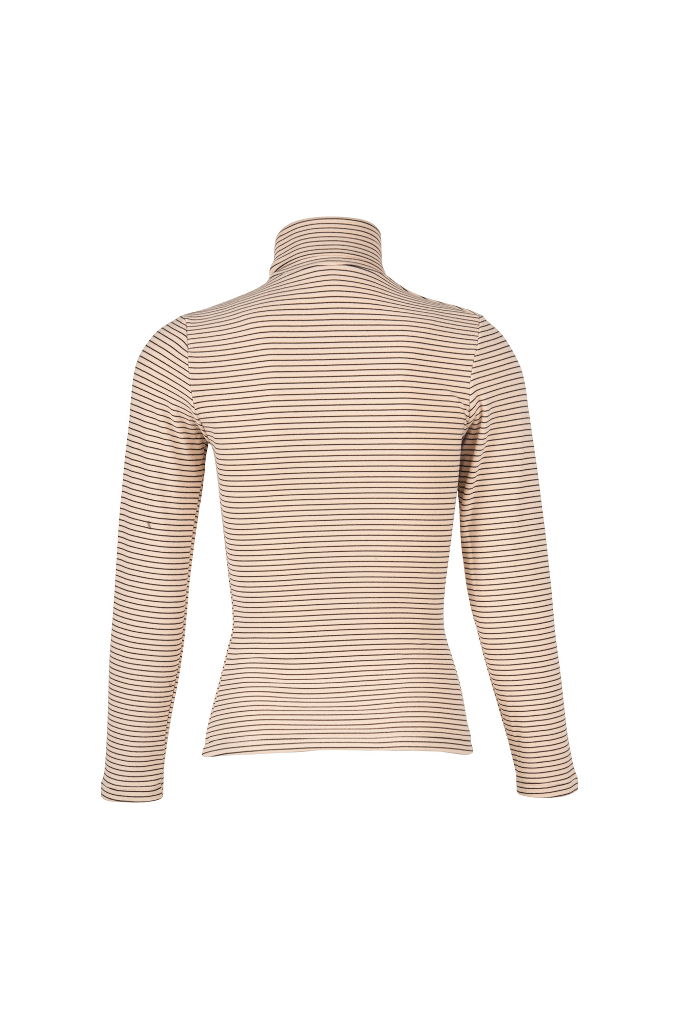 تیشرت آستین بلند یقه اسکی راه راه