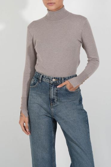 بافت آستین بلند ساده