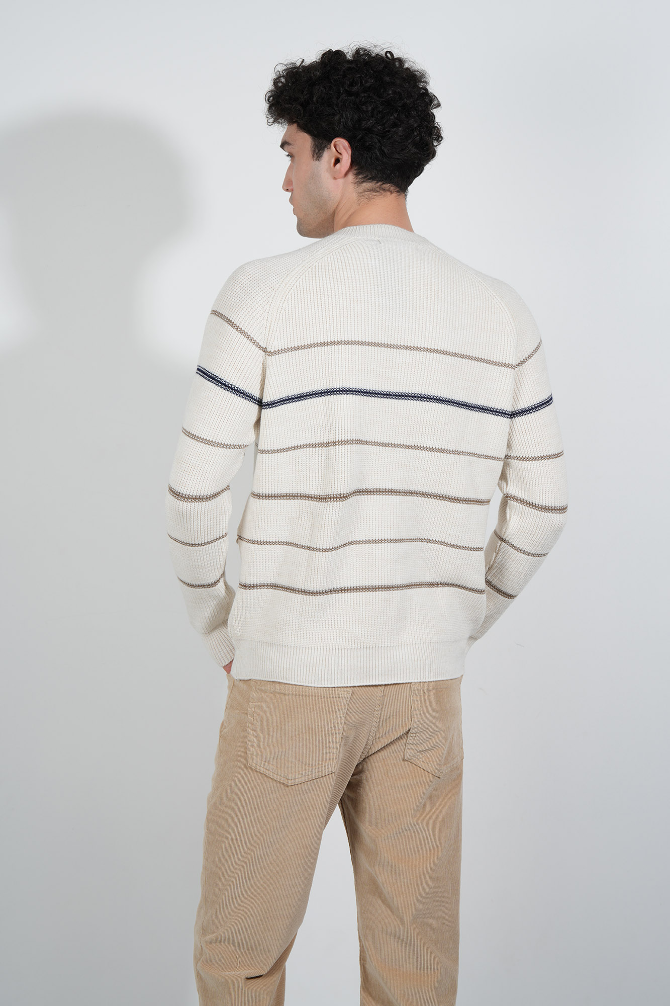 بافت آستین بلند راه راه