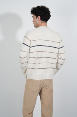 بافت آستین بلند راه راه