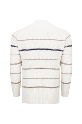 بافت آستین بلند راه راه