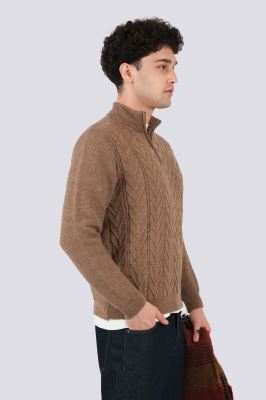 بافت نیم زیپ طرحدار