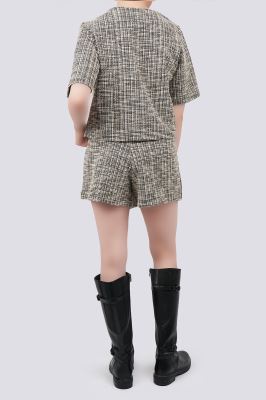 بلوز آستین کوتاه بوکله