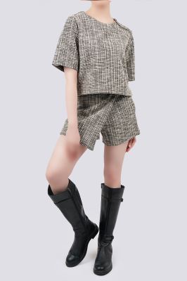 بلوز آستین کوتاه بوکله