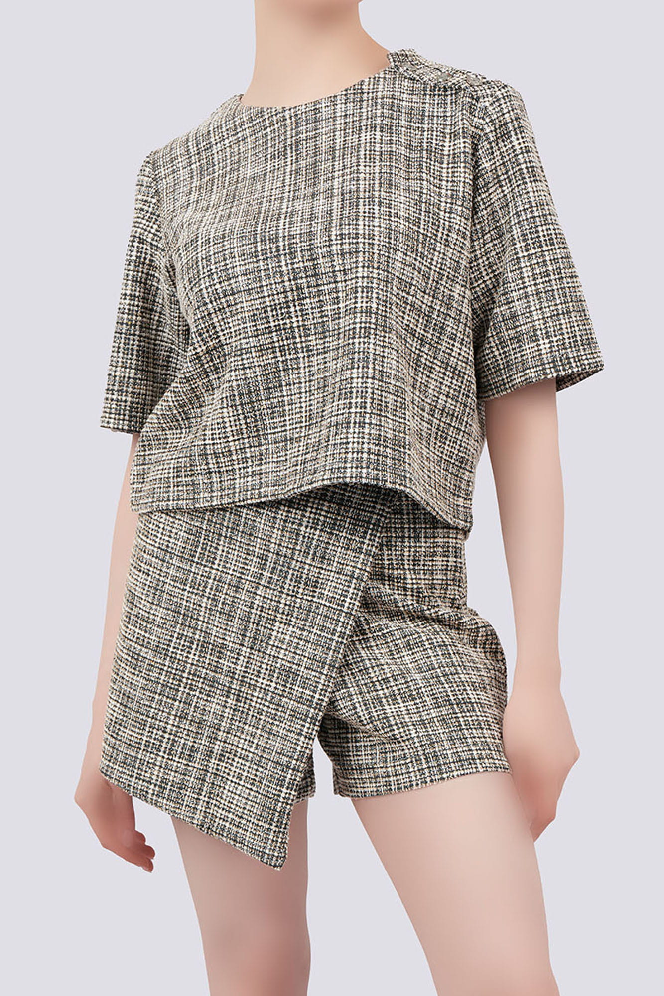 بلوز آستین کوتاه بوکله