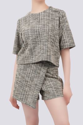 بلوز آستین کوتاه بوکله