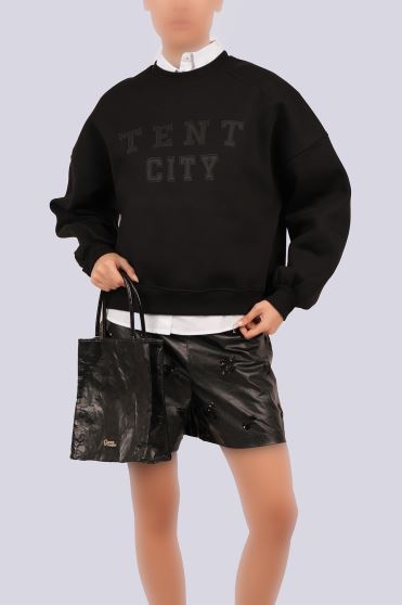 سوئیشرت یقه گرد گلدوزی