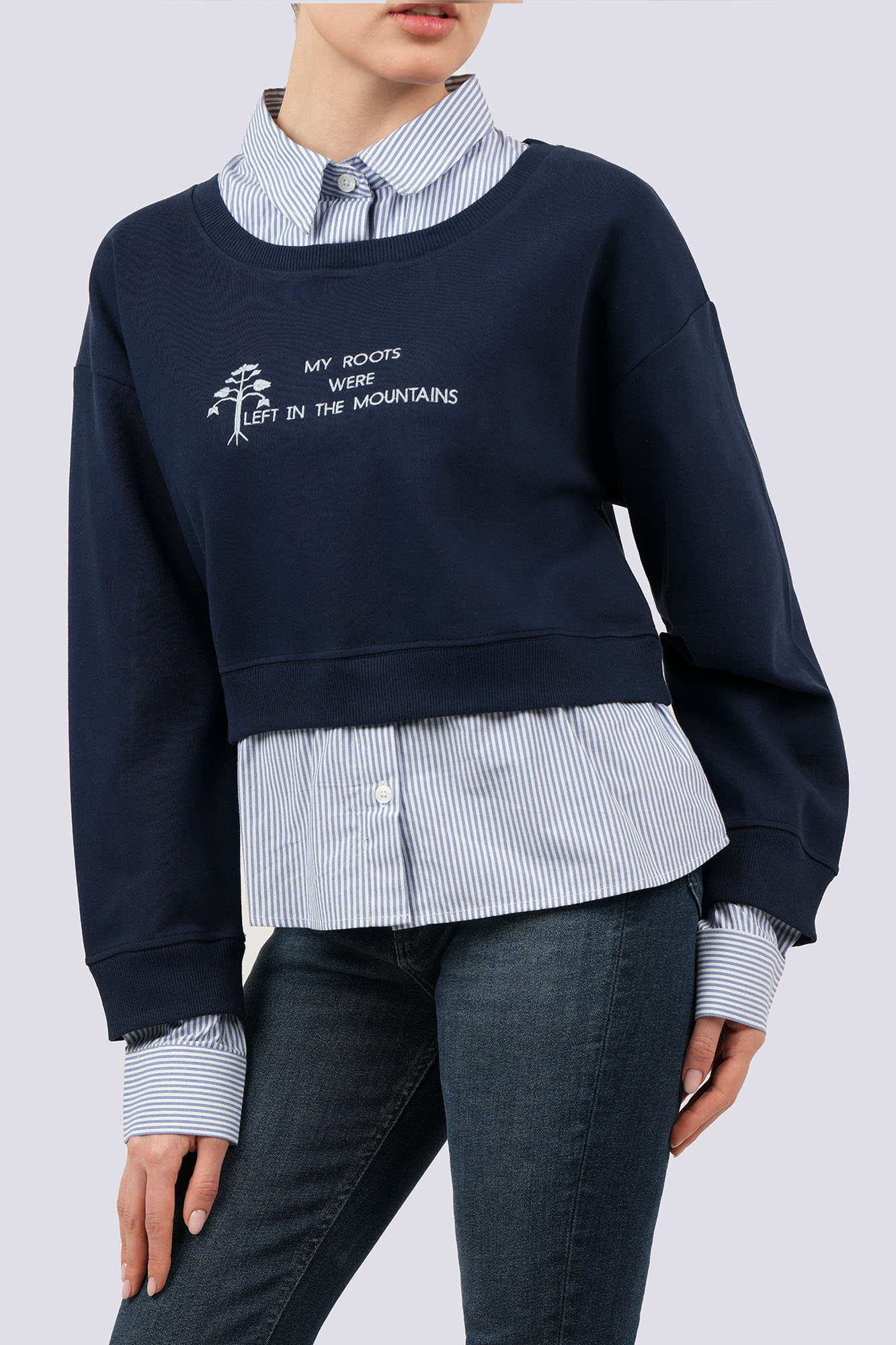 تیشرت آستین بلند گلدوزی