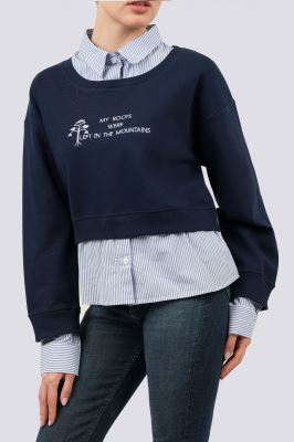 تیشرت آستین بلند گلدوزی