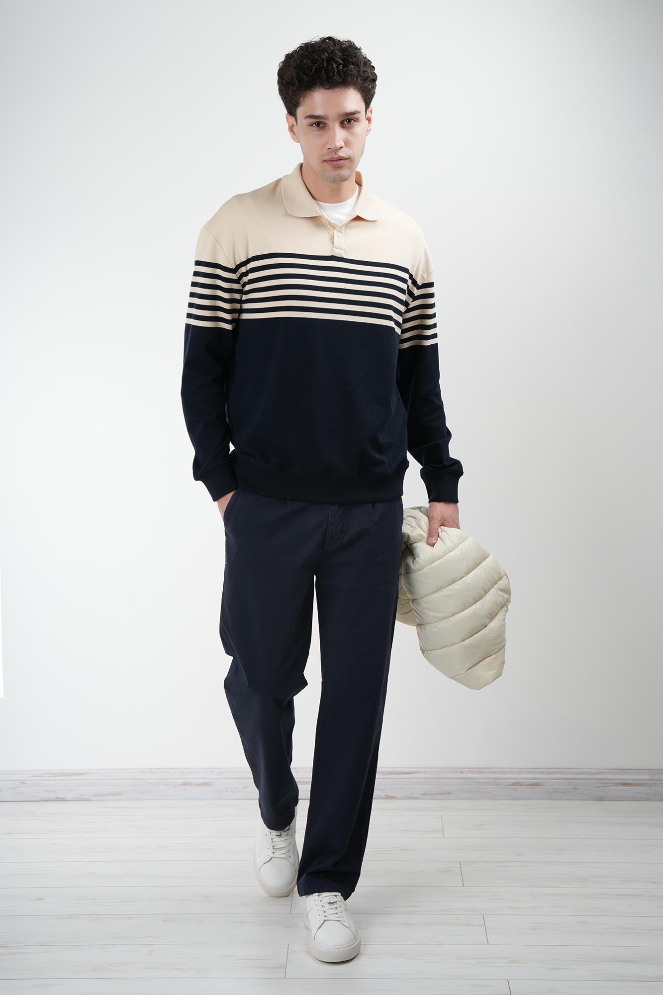 پولوشرت آستین بلند راه راه