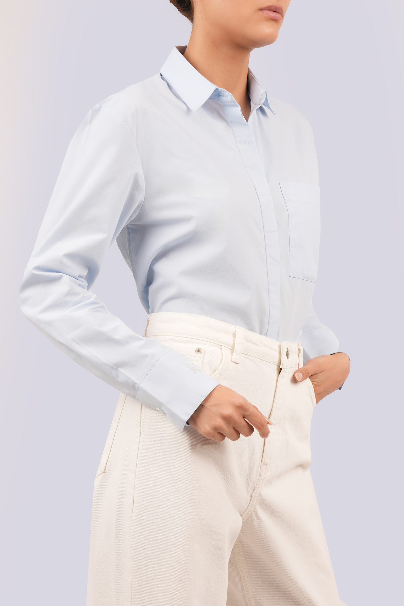 شومیز آستین بلند ساده