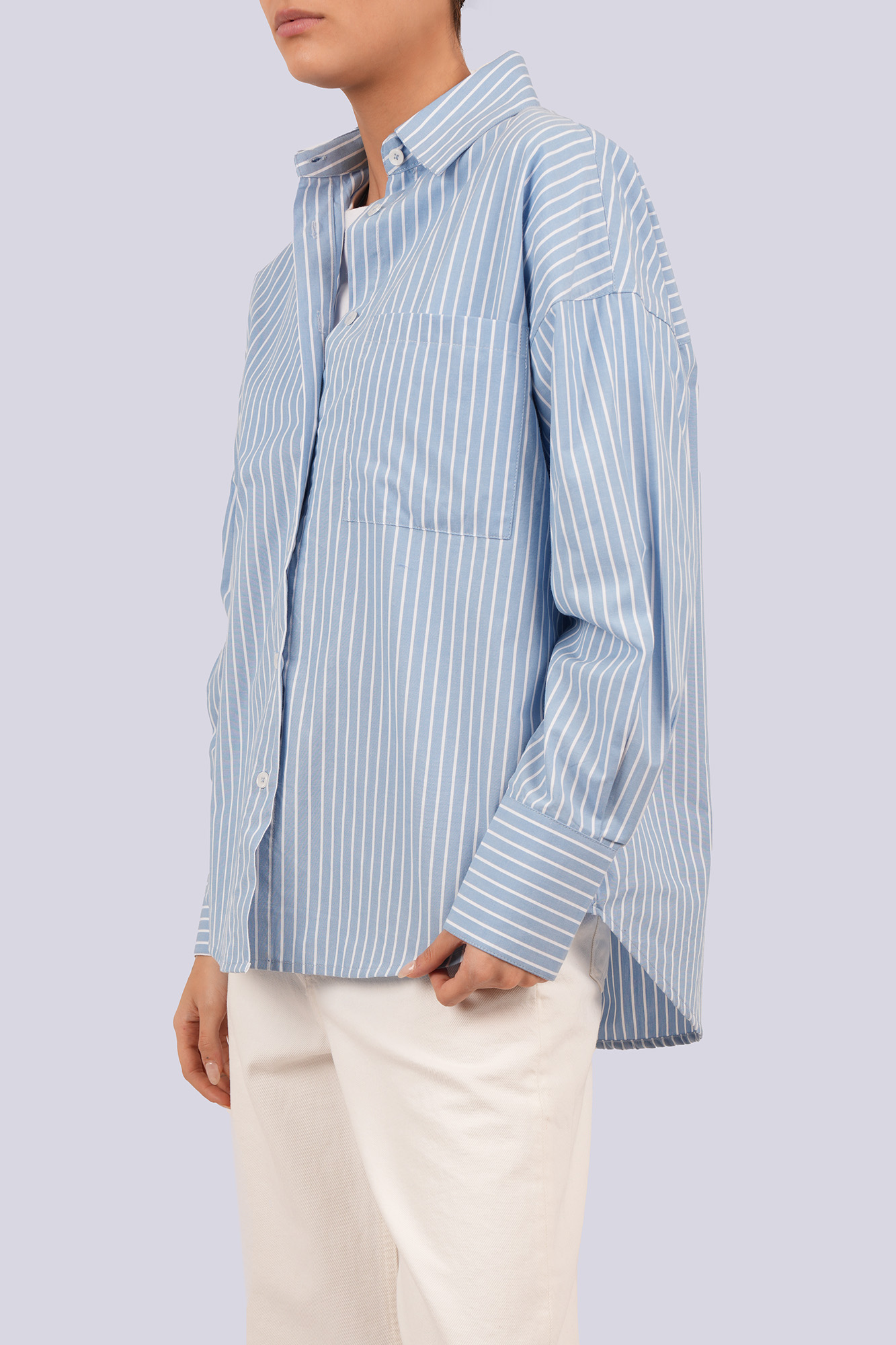 شومیز آستین بلند راه راه