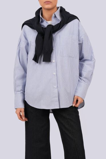 شومیز آستین بلند راه راه