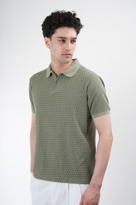 پولوشرت آستین کوتاه طرحدار