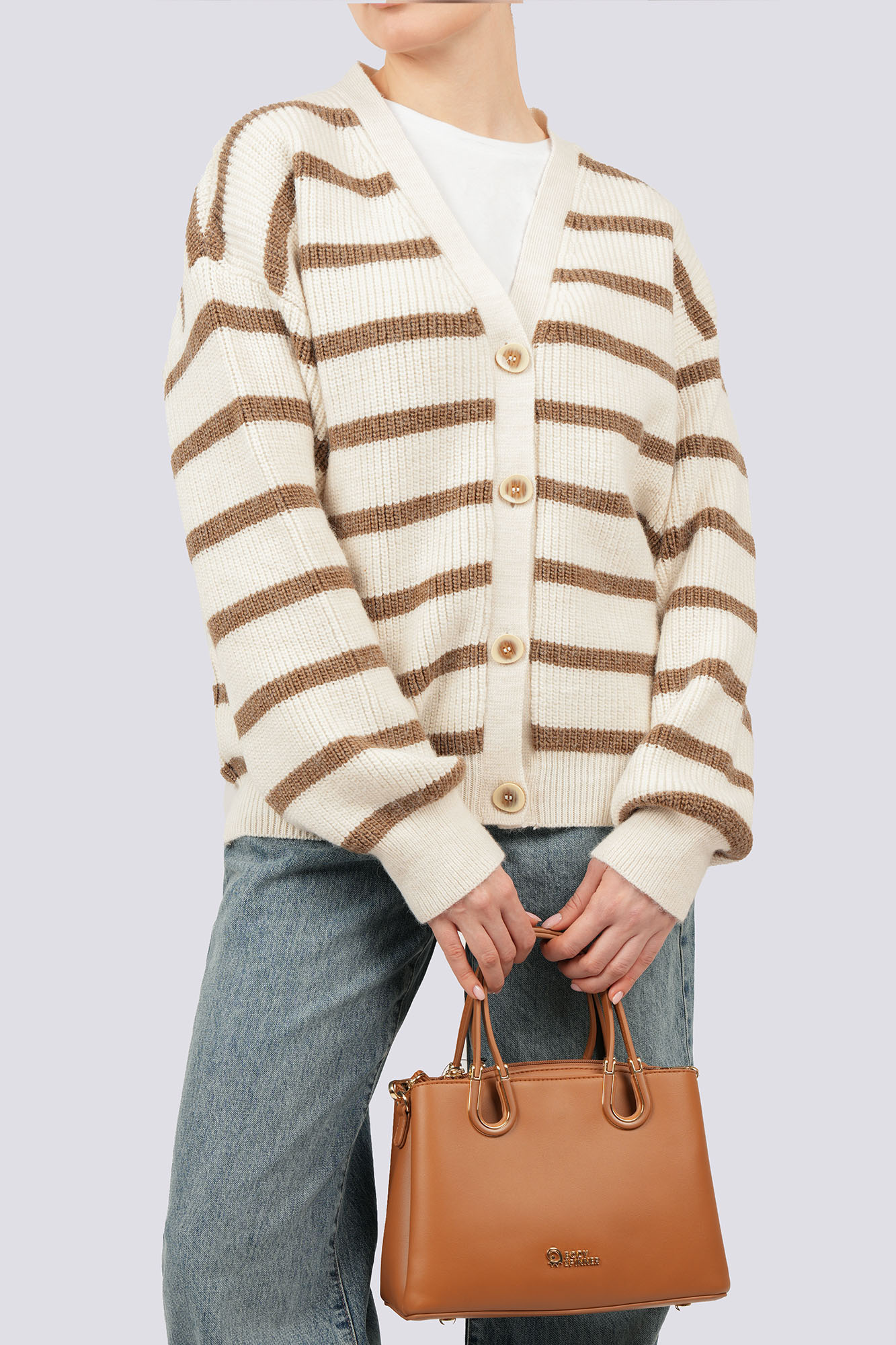 ژاکت بافت راه راه