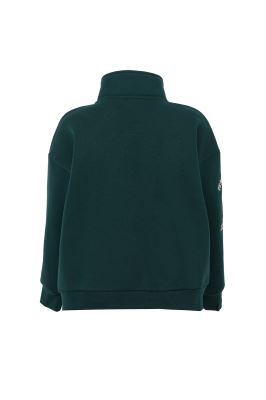 سوئیشرت نیم زیپ گلدوزی